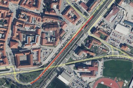 Predvidena preplastitev Osojnikove ceste